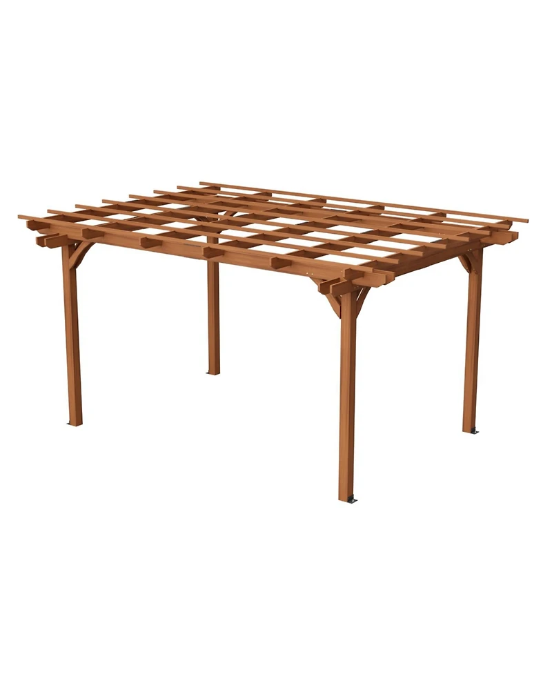 Streamdale Furniture 12x10 Wood Pergola - Garden Patio Deck