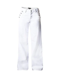 Blue Revival Women's Ariana Mid-Rise Wide-Leg Jeans