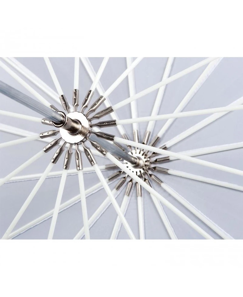 Westcott 7' White Diffusion Parabolic Umbrella