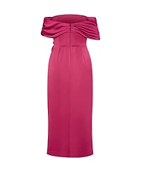 City Chic Plus Paloma Off Shoulder Maxi Dress