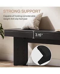 Tribesigns Wooden Entryway Bench, 47" Farmhouse Indoor End of Bed Bench