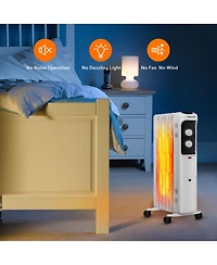 Costway 1500W Oil Filled Heater Portable Radiator Space Heater