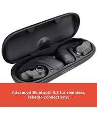 RadioShack Live Sound Bluetooth Earbuds, 8H Playtime, Enhanced Bass, Black 3304397