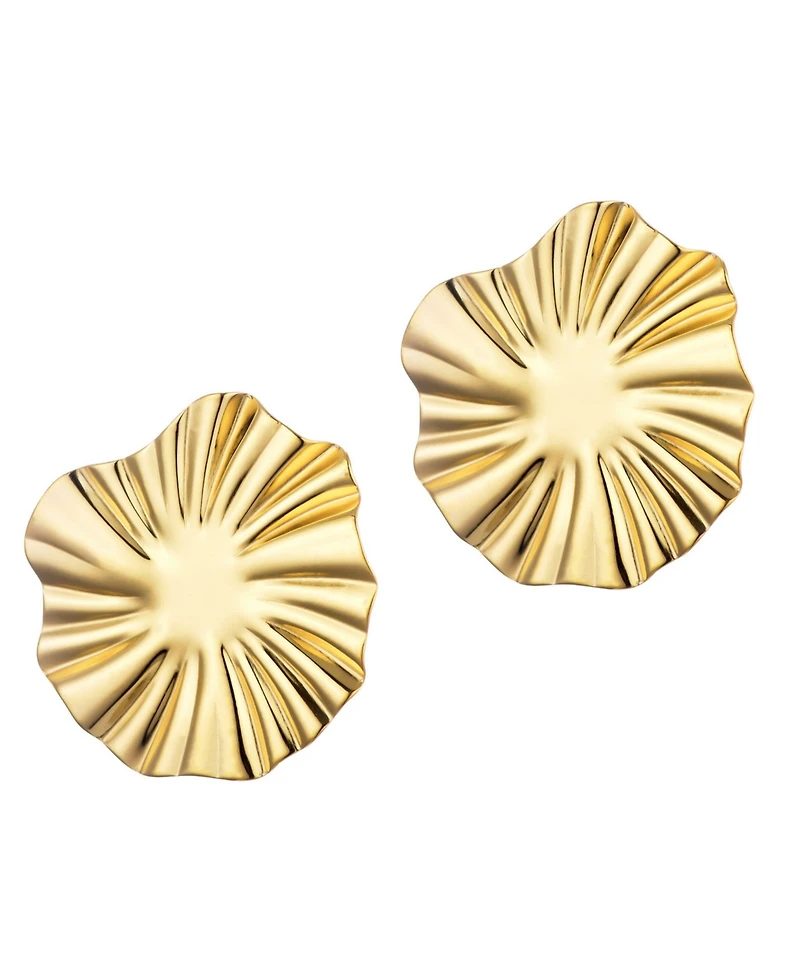 Adornia Tarnish Resistant Gold Burst Stud Earrings
