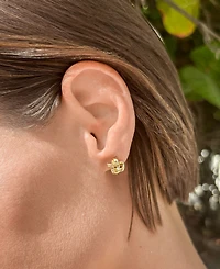 Adornia Gold Knot Twist Stud Earrings