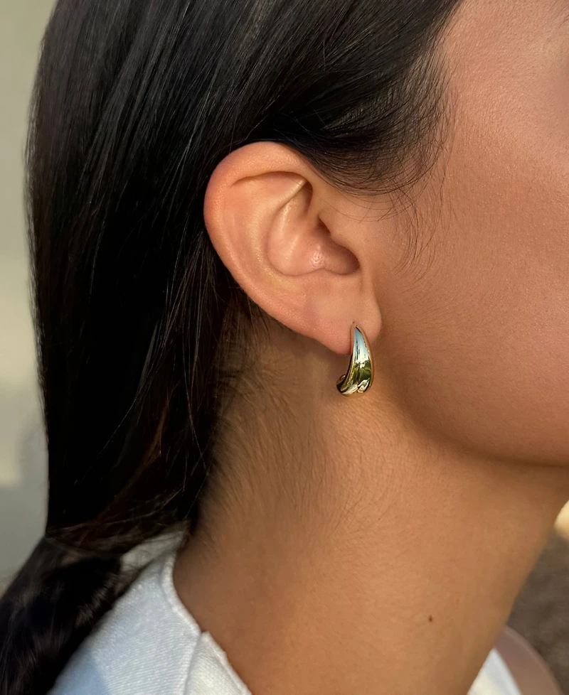 Adornia Gold Hoop Earrings Set