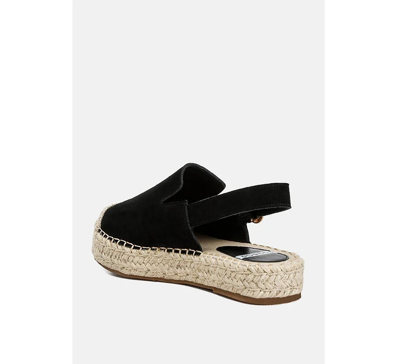 Affie Genuine Suede Slingback Strap Espadrilles Women