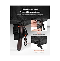 Slickblue Weather Resistant 420D Patio Furniture Cover for Chairs, Table, and Sofa