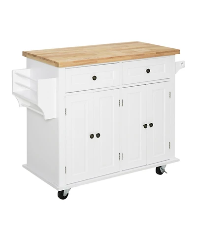 Slickblue Contemporary Kitchen Storage Cabinet with Large Shelves for Pantry and Dining Essentials