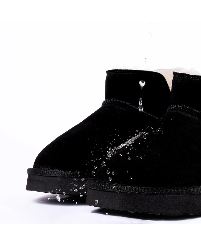 Minnetonka Women's Mavie Suede Slipper Ankle Booties