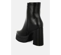 London Rag Baltese Zip-Up Chunky Boots Women