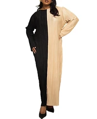 Fashion-szn Curve Women's Colourblock Midaxi Dress