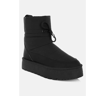 London Rag Pacos High Ankle Chunky Snow Boots Women