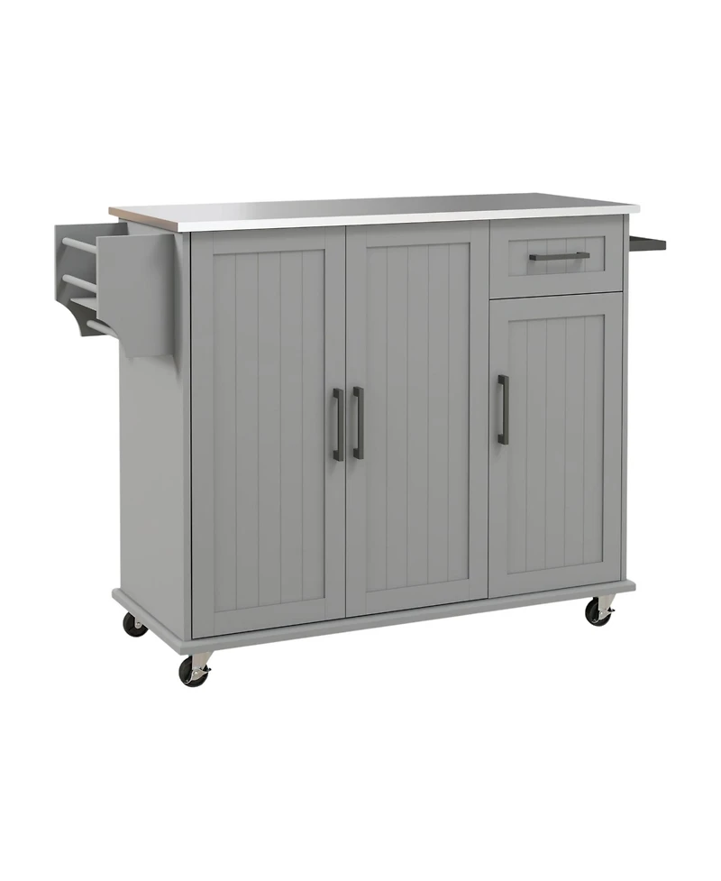 Tall Stylish Kitchen Storage Cabinet with Shelves for Pantry and Kitchen Storage