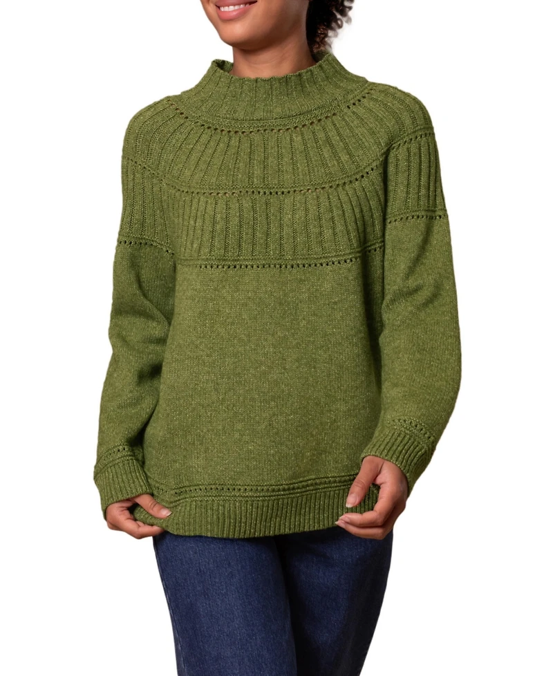 Celtic & Co. Women's Textured Yoke Sweater