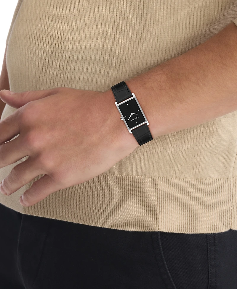 Calvin Klein Men's Dapper Leather Strap Watch