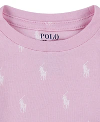 Polo Ralph Lauren Girls Toddler 2T-4T 2-Piece Long-Sleeve T-Shirt and Pants Pajama Set