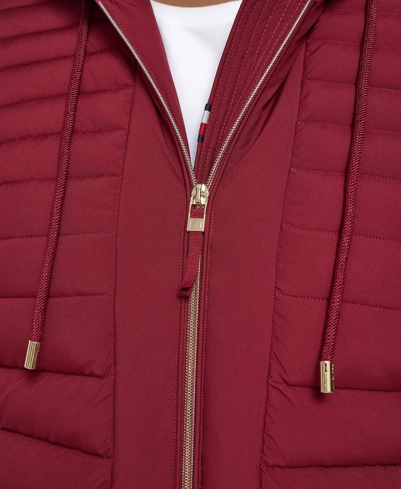 Tommy Hilfiger Plus Hooded Packable Puffer Coat