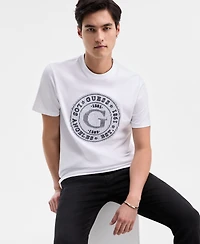 Guess Men's Embroidered Big G Logo T-Shirt