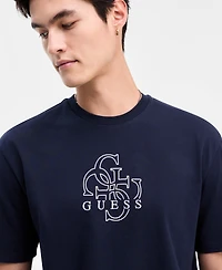 Guess Men's Quattro G Relaxed Fit Short Sleeve Crewneck Graphic T-Shirt