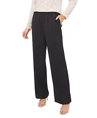 CeCe Women's Mid Rise Elastic Waist Pants