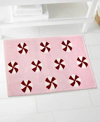 Avanti Peppermint Candy Polyester Bath Rug, 20" x 32"