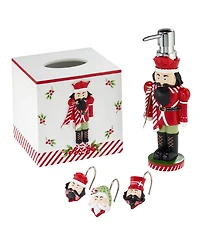 Avanti Peppermint Nutcracker Resin Tissue Cover