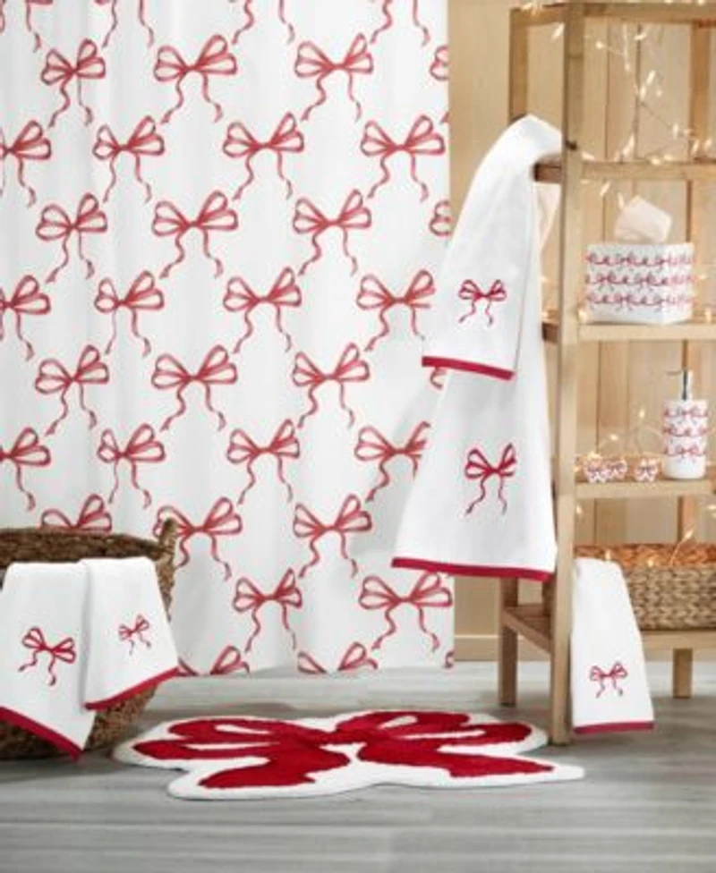 Avanti Christmas Bows Bath Collection