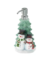 Avanti Winter Snowman Resin Lotion Pump and 2-Pc. Cotton Fingertip Towel Set