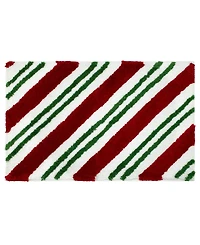 Avanti Candy Cane Polyester Bath Rug, 20" x 32"
