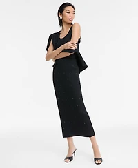 I.n.c. International Concepts Women's Embellished Sweater Skirt, Macy's Exclusive