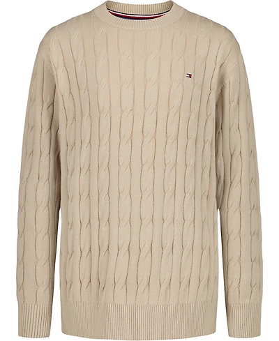 Tommy Hilfiger Boys 8-20 Crewneck Cable Knit Sweater