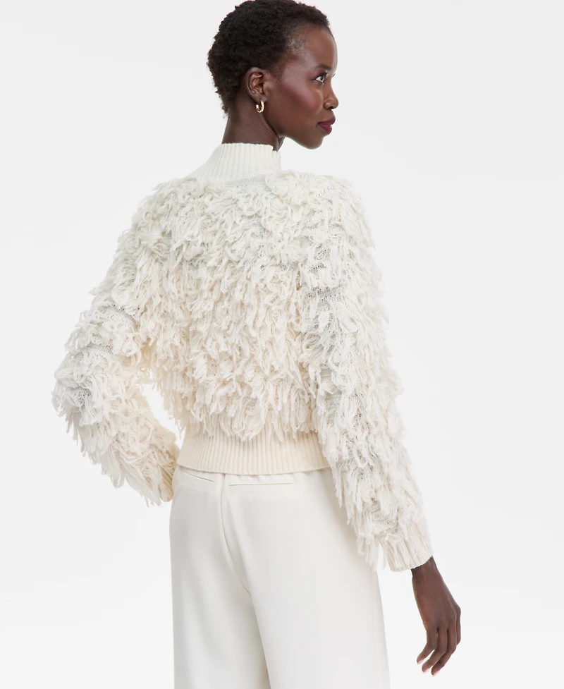 I.n.c. International Concepts Women's Fuzzy Turtleneck Sweater, Macy's Exclusive