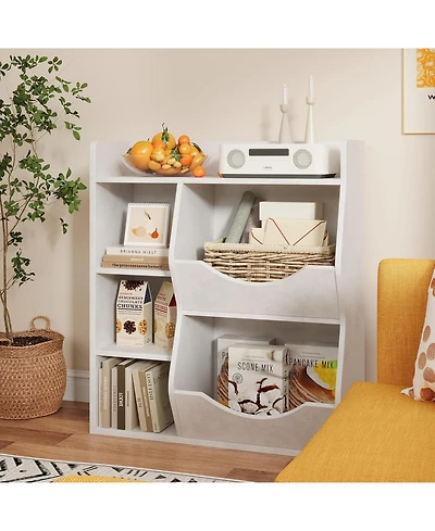gaomon Toy Storage Shelf, Bookshelf for Storing Books and Toys, Suitable for Both Boys and Girls, Multi-Tier Bookshelf Suitable for Game Rooms and Chi