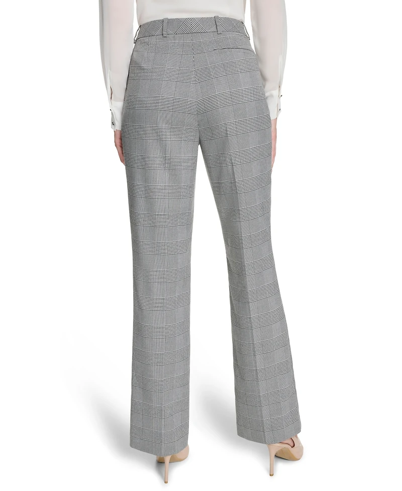Calvin Klein Women's Houndstooth Mid-Rise Pants