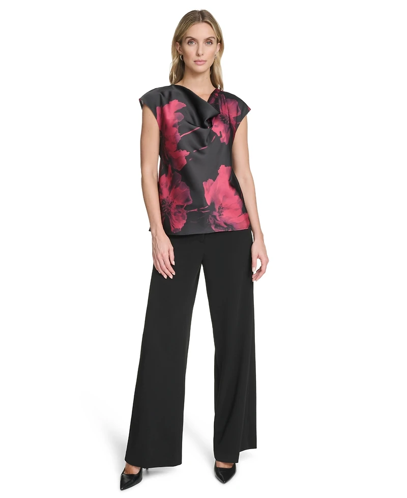 Calvin Klein Women's Cowl Neck Blouse