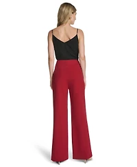 Calvin Klein Women's Mid-Rise Wide-Leg Pants