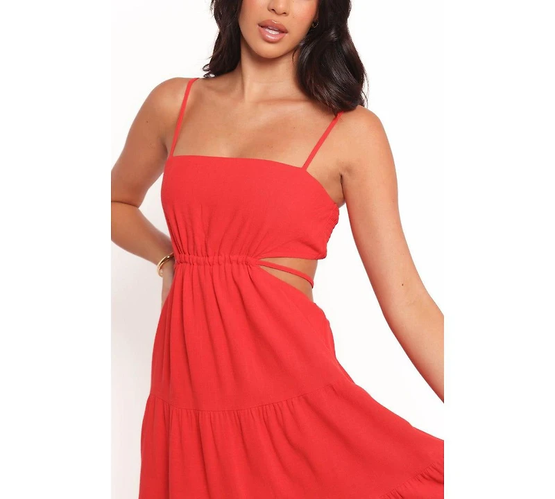 Petal and Pup Women's Indra Midi Dress - Red