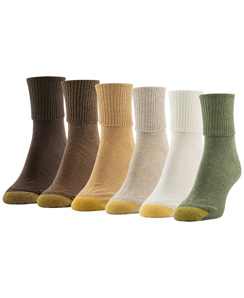 Gold Toe Women's 6-Pk. Turn-Cuff Socks 4341F5