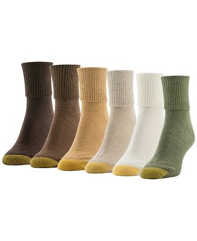 Gold Toe Women's 6-Pk. Turn-Cuff Socks 4341F5