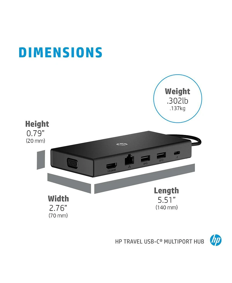 Hp Travel Usb-c Multi Port Hub