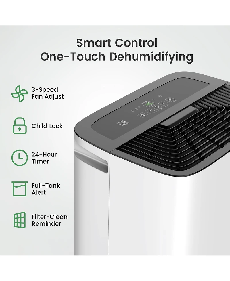 Waykar 150 Pint Energy Star Dehumidifier with Pump for Home, Basement & Large Space, 7000 Sq. Ft