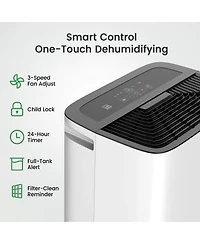 Waykar 150 Pint Energy Star Dehumidifier with Pump for Home, Basement & Large Space, 7000 Sq. Ft