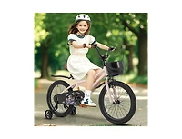 18-Inch Kids Bike with Basket & Adjustable Handlebar