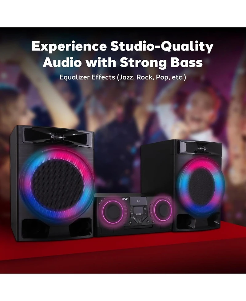 Pyle 3-Piece Mini Hi-Fi Bluetooth Stereo System