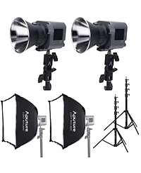 amaran Cob 60d S 65W Daylight Led 2-Light Bundle with Softboxes and Stands