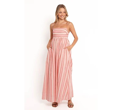 Petal and Pup Odessa Maxi Dress - Pink Stripe