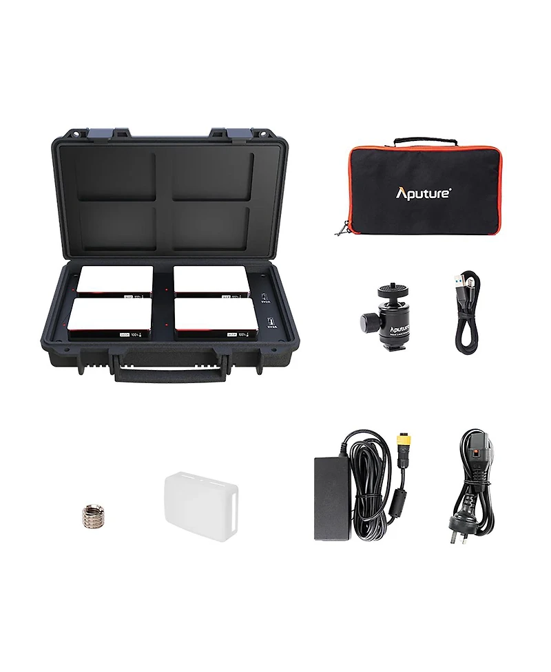 Aputure Mc Rgbww Mini Led 4-Light Travel Kit