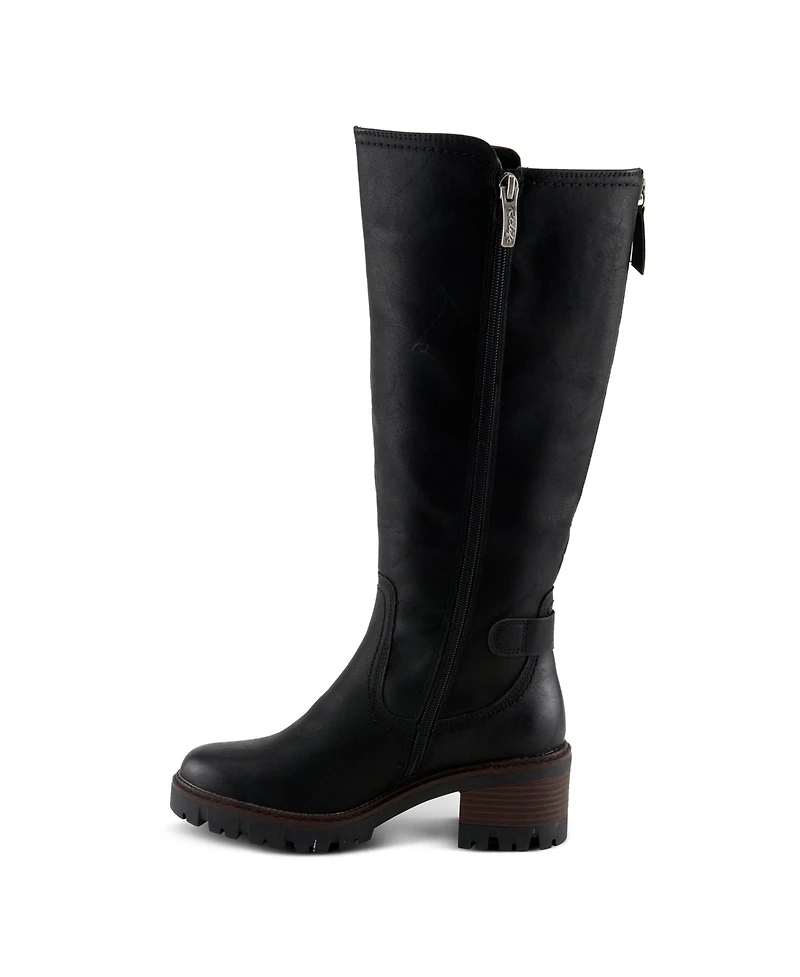 Spring Step Lexis Water-Resistant Tall Shaft Boot with Adjustable Calf and Shock-Absorbing Sole