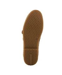 Spring Step Berna-perf Leather Perforated Slip-On Flats with Elastic Laces